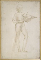 Study of a Young Man Making Music